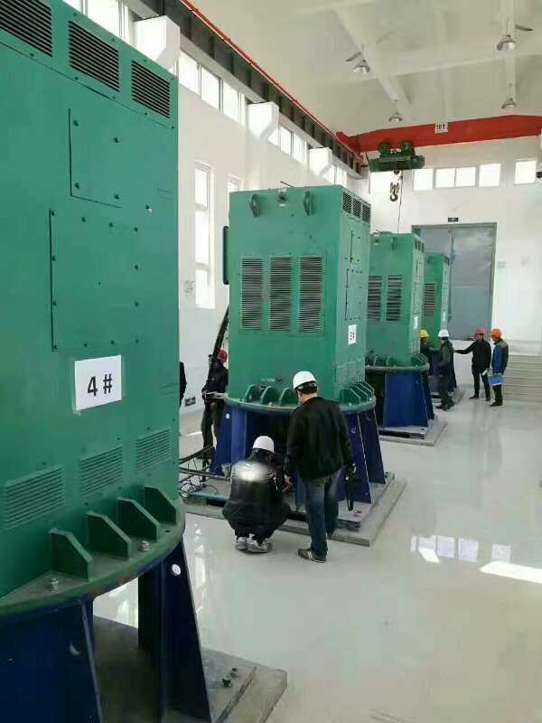 YJTFKK4503-6-400KW某污水处理厂使用我厂的立式高压电机安装现场